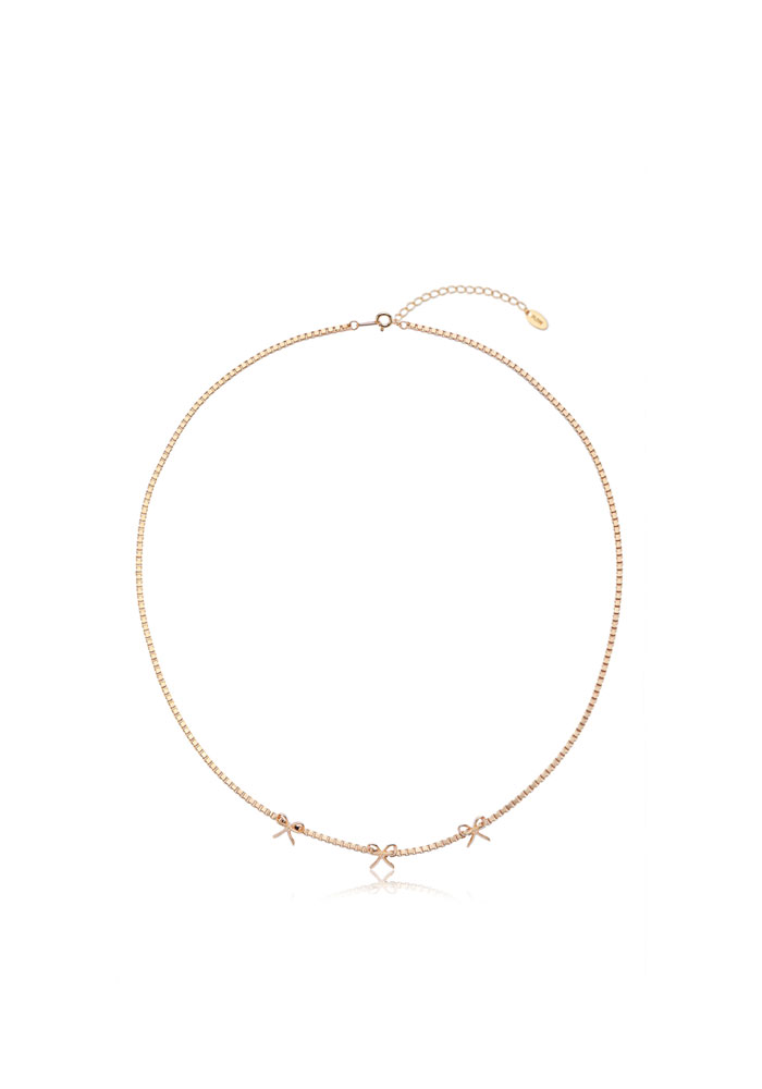 24SS &#039;EASILY AND QUICKLY&#039; RIBBON CHOKER (GOLD)