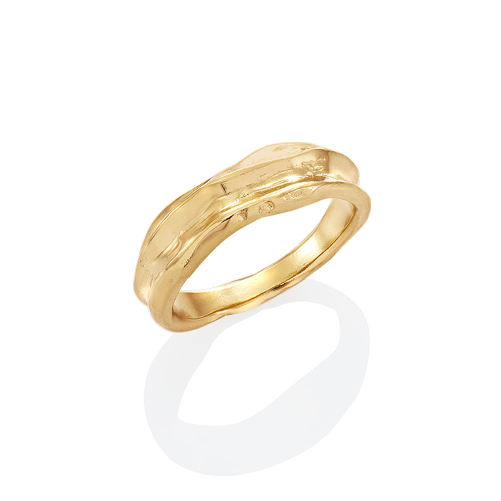 01 Texture ring (Gold)