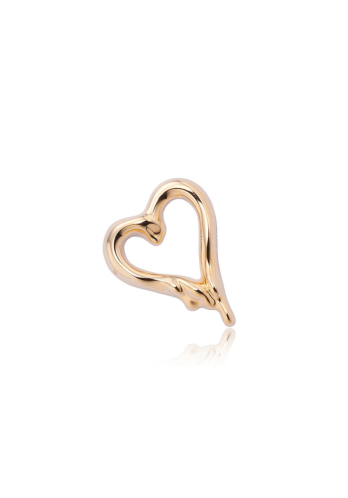 24SS &#039;EASILY AND QUICKLY&#039; MELTING UGLY HEART BROOCH L-SIZE(GOLD)